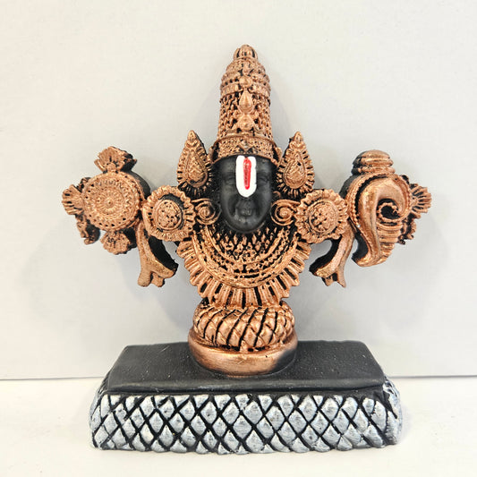 Lord Venkateswara Balaji Idol Antique Matte Finish Murti Tirupati Balaji Statue for Home Mandir, Office & Gifting