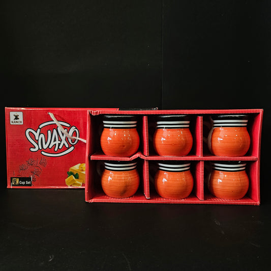 Kanch Snaxo 6 pieces tea cup set perfect for Return gifting purpose