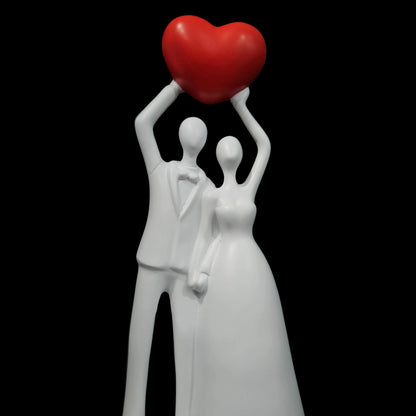 Couple Statue Resin Couple Figurine Couple Sculpture Art for Valentine's Day