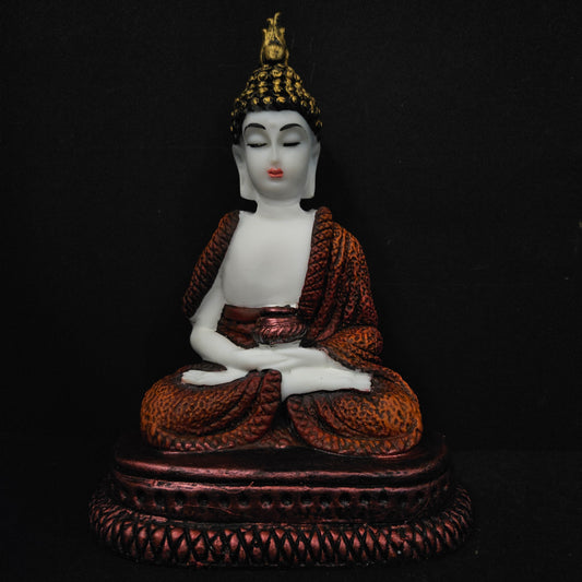 Polyresin Sitting Buddha Idol Handcrafted Statue Showpiece for HomeDecor,Living Room Decoration Gift Items