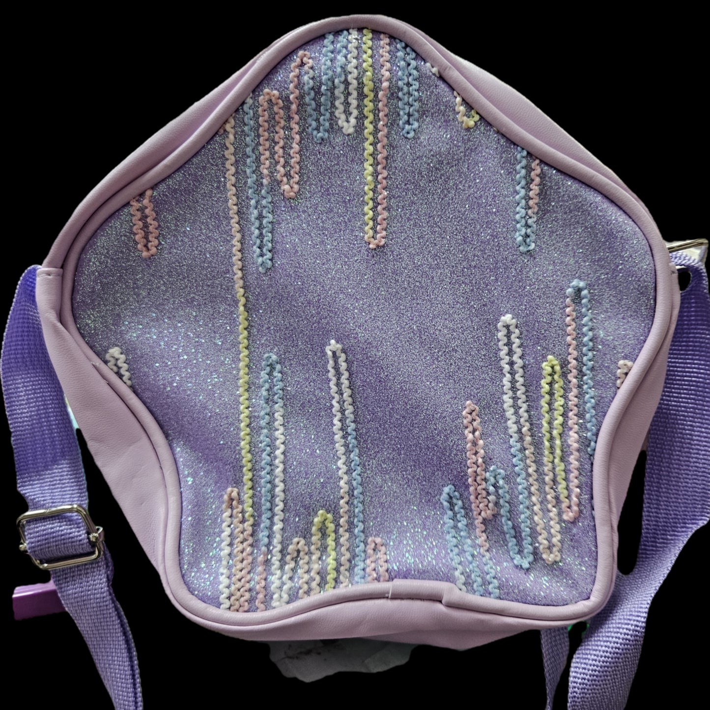 Star Shaped glitter finishing trendy fancy sling bag for kids