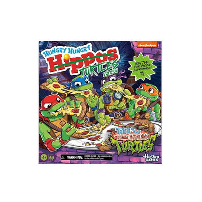 Hungry Hungry Hippos: Teenage Mutant Ninja Turtles Edition Game | From 4 years | From 2 to 4 players Children's board games | Preschool gifts