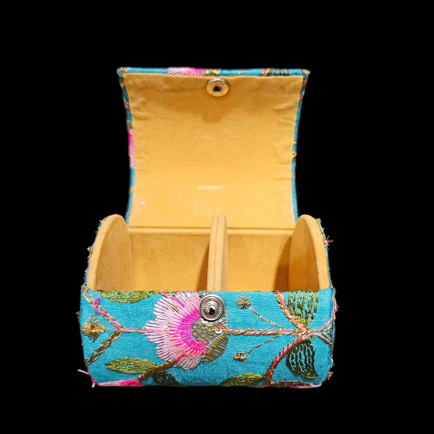 Wooden Embroidery Bangle Box Bangle Organizer Box Jewellery Storage Box, Wedding Gift Bridal Gift