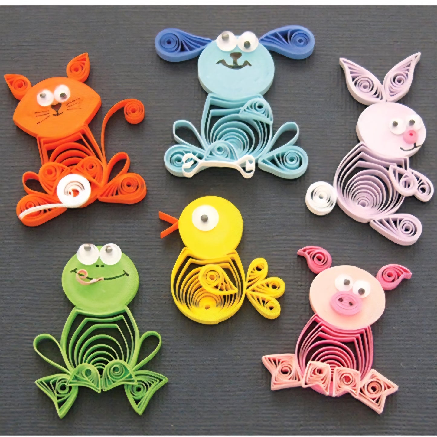 Paper Quilling Animals Making Set Concentration imagination & creativity