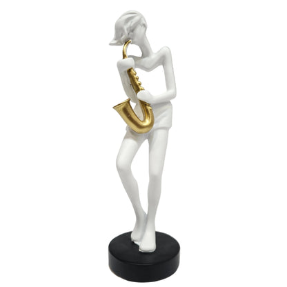 Girl Statue Aesthetic Modern Instrument playing Sculpture for Home Tabletop Bedroom Showpiece Figurine