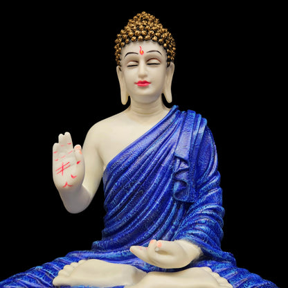 Beautiful Lord Gautam Buddha in Meditating Position Statue for Home Decor Decorative Showpiece