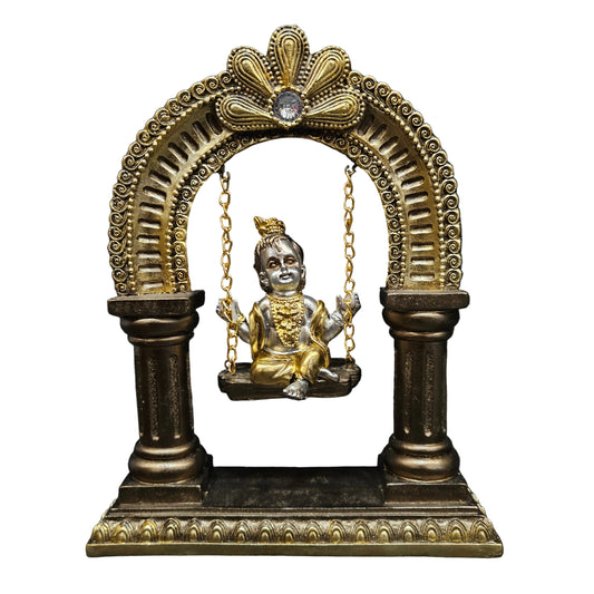 Handicrafts Bal Krishna Jhoola Showpiece for Gifting and Home Decor