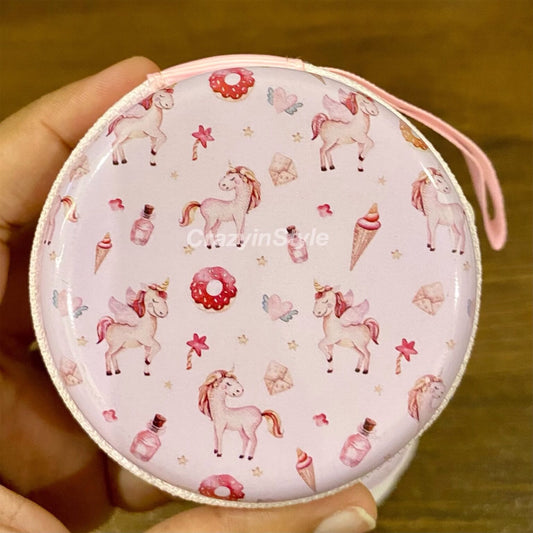 Unicorn themed Multiple purpose metal pouch for kids