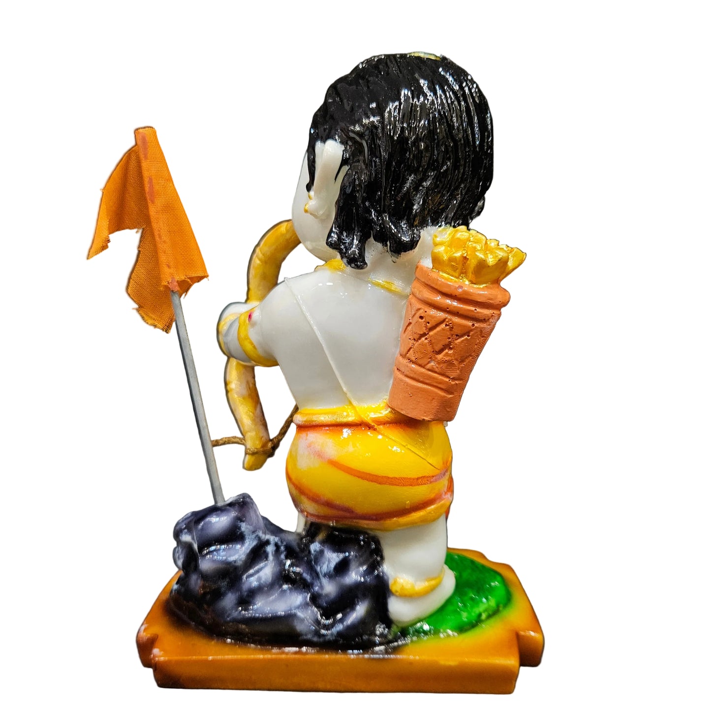 Shree Ram Murti Playing with Bow and Arrow | Lord Rama Idol | Shri Ram Statue for Home Temple Pooja Mandir Office| Showpiece Gift for Diwali Housewarming Ram Navami Dussehra