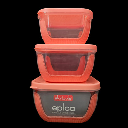SkyLane KitchenWare Epica Storage Container 3pcs set perfect for Return gifting