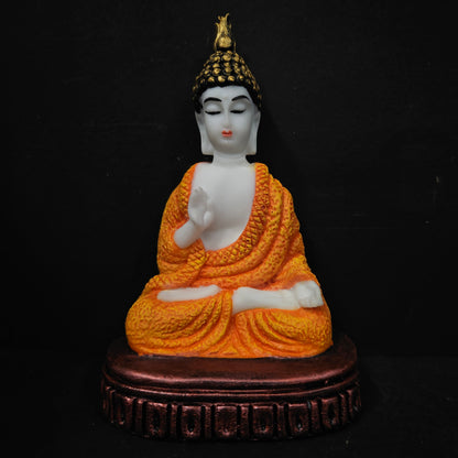 Polyresin Sitting Buddha Idol Handcrafted Statue Showpiece for HomeDecor,Living Room Decoration Gift Items