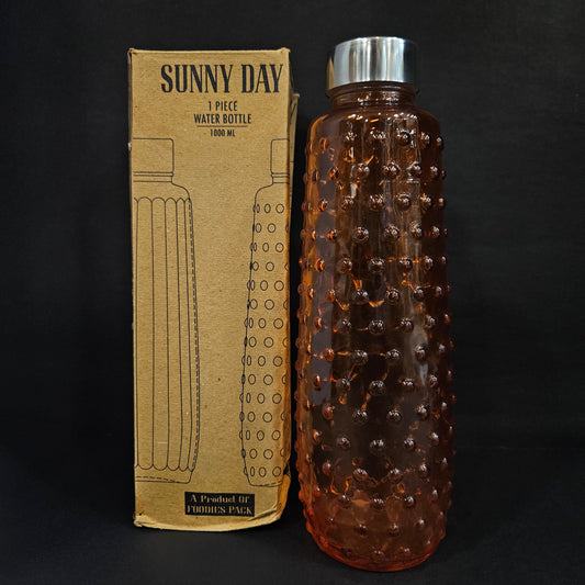 Sunny Day Water Bottle 1000ml glass Water Bottle with Bubble design Water Bottle