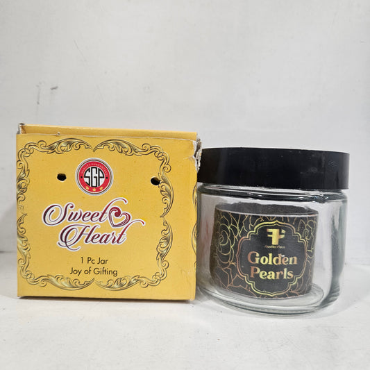 Sweet heart glass storage jar joy of gifting for multi purpose usage