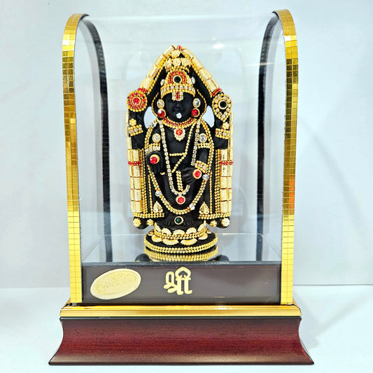 Lord Venkateswara tirupati Balaji 24 carat Gold Plated Cabin Idol for Pooja Room & Home Decor