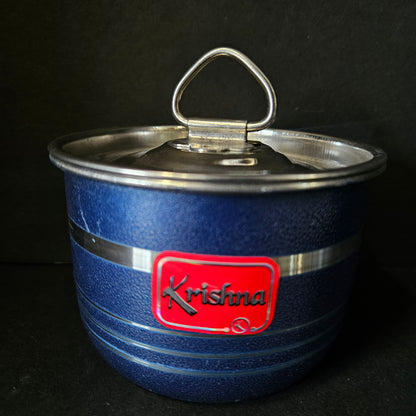Stainless Steel Heavy Bottom Patila Heavy Cook and Serve Cookware Pots Container Bowl with lid