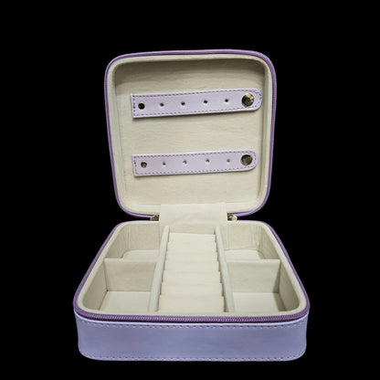 Leather Small Jewellery Box, Travel Portable Jewellery Case for Ring, Pendant, Earring, Necklace, Bracelet Organizer Storage Holder Boxes
