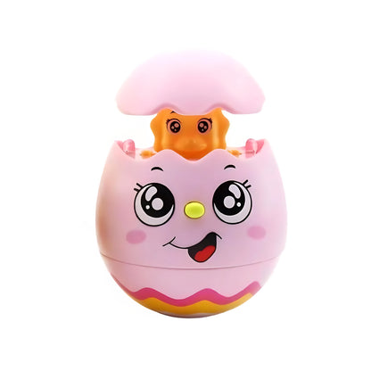 Roly Poly Egg Music Tumbler/Wobbling Bell Visual Development Light & Sound Toy/Tumbler Doll Toy