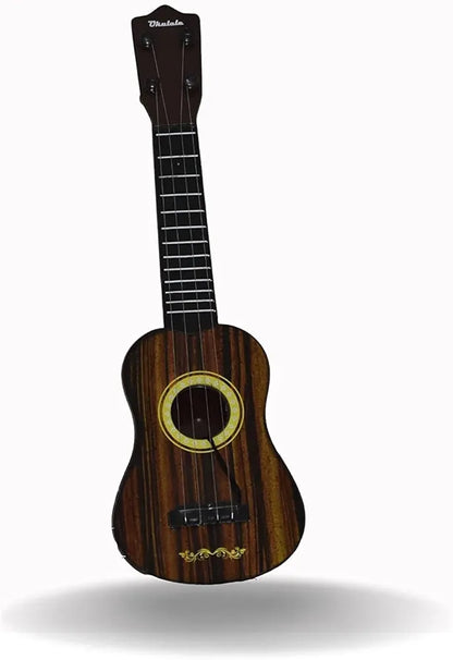 4 String Musical Guitar for Kids Instrument Acoustic Learning Educational Toy for Child with Ability Brown Color Best Gift for Boys & Girls