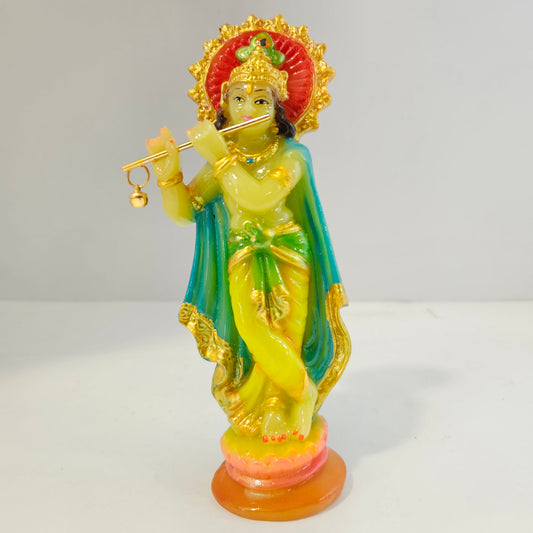 Radium Idol Lord Radha Krishna Glow in Night Idol Decorative Pooja Showpiece Gift Item