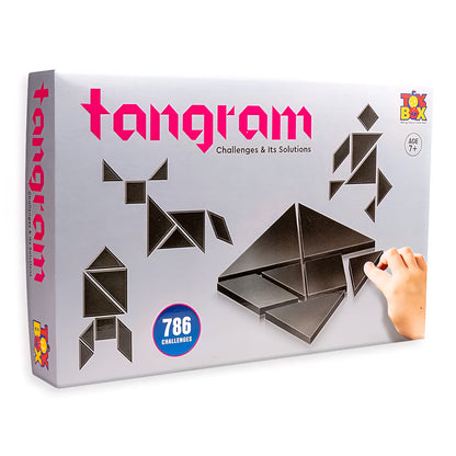 Tangram Puzzle 7 Pieces and 786 Patterns Educational Jigsaw Puzzle Game of Shapes for Mind Development of Kids