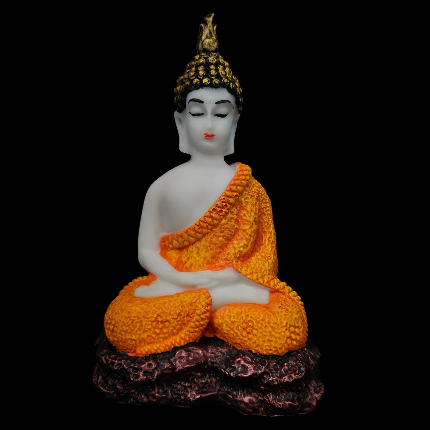Polyresin Sitting Buddha Idol Handcrafted Statue Showpiece for HomeDecor,Living Room Decoration Gift Items