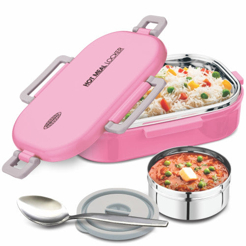Asian urban pack 3 Tiffin carrier Supplied with 3 family size Stainless steel containers with Stainless Steel lids