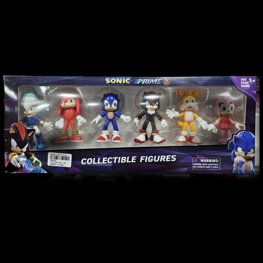 Sonic Prime3 6pcs set cartoon characters Figurines
