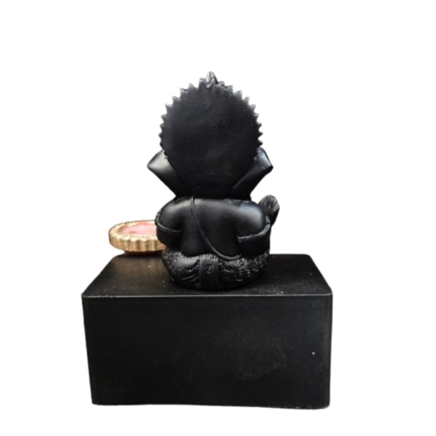 Lord vinayaka Idol with wax diya for Car Dashboard Temple & Gifting Statue Figurine