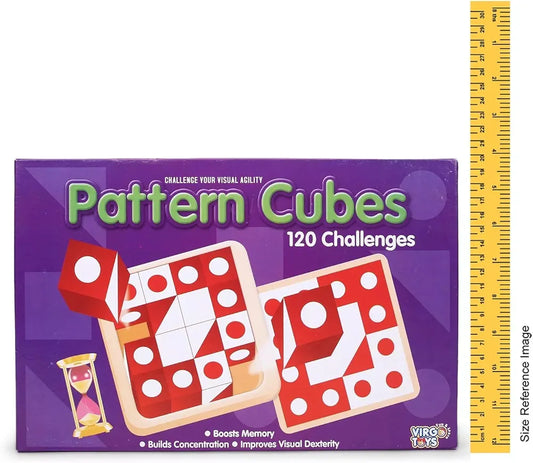Pattern Cubes 120 challenges your Agility. Boosts memory, Builds concentration, improves visual Dexterity.