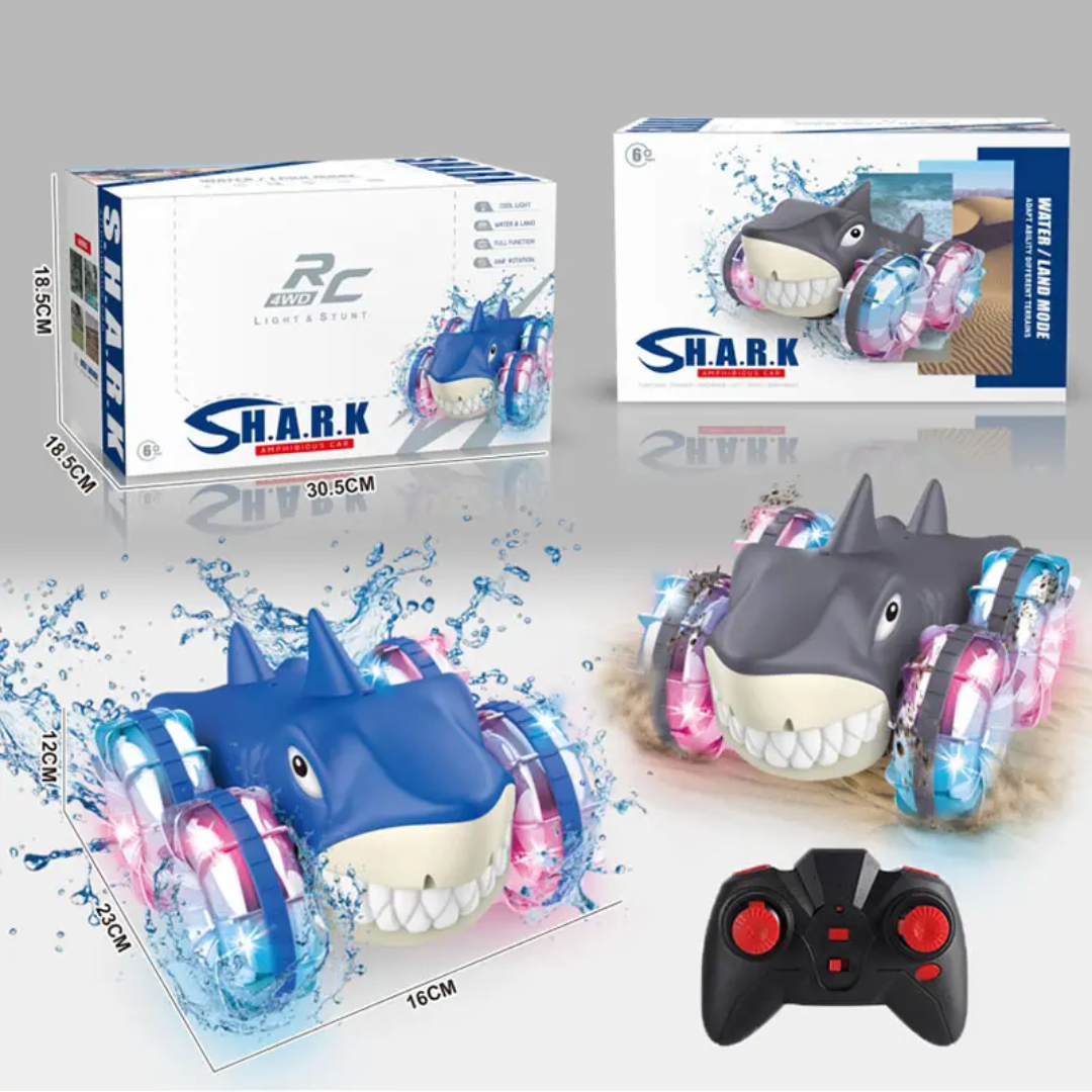 Shark Amphibious car with 360 degree rotation full function with cool Light for Kids 6 years above