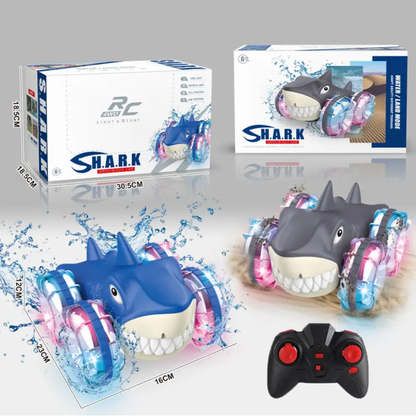 Shark Amphibious car with 360 degree rotation full function with cool Light for Kids 6 years above