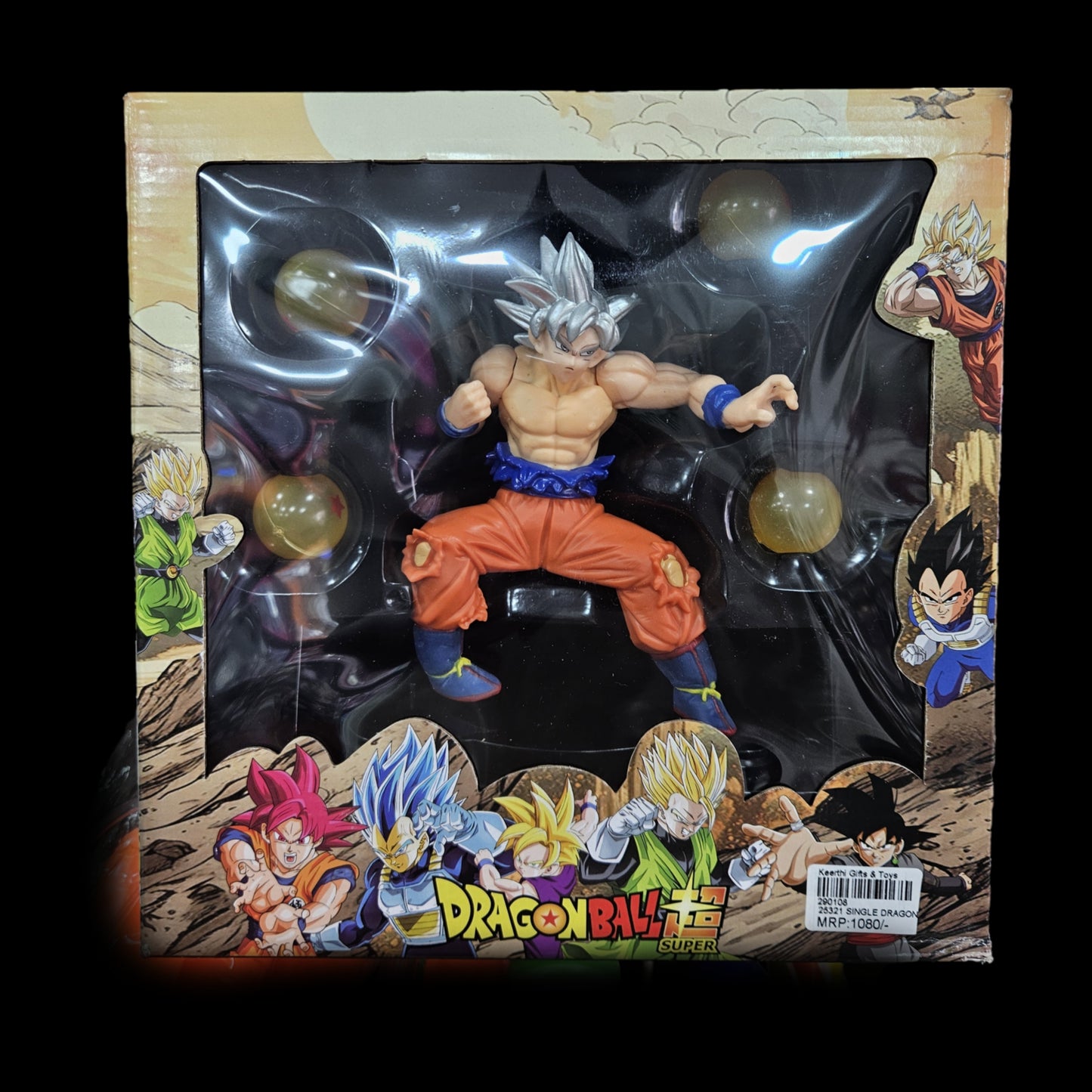 Dragon Ballz super Goku Action Figure toy, Anime Collectible, with Dragon Ball