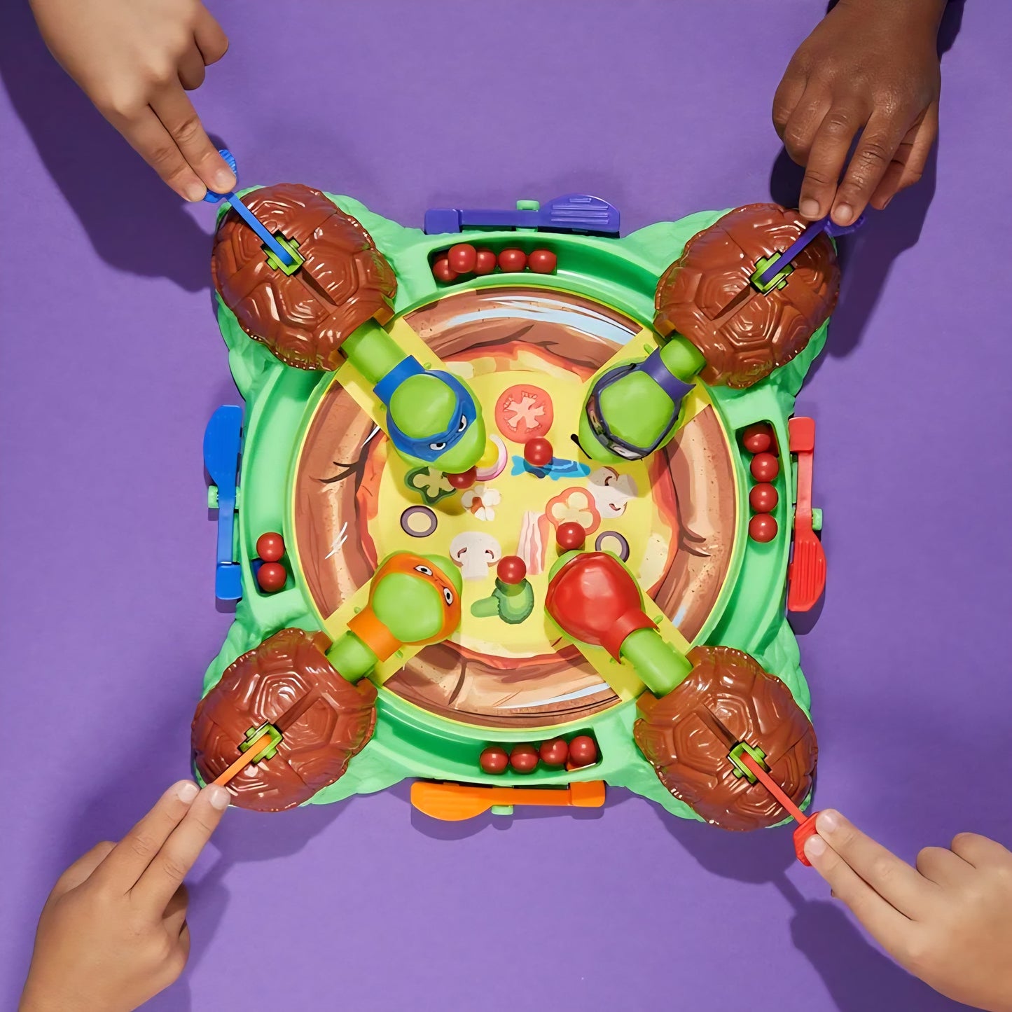 Hungry Hungry Hippos: Teenage Mutant Ninja Turtles Edition Game | From 4 years | From 2 to 4 players Children's board games | Preschool gifts