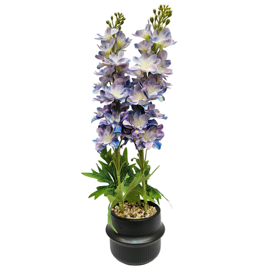 Artificial Delphinium plant banquet in vase for home & Office decoration
