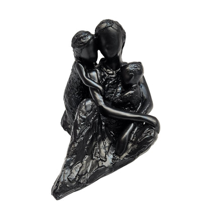 Black cute mother's love with kids  Statues Showpiece Figurine