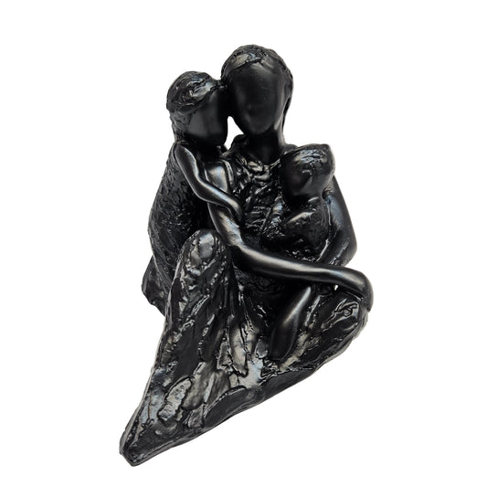 Black cute mother's love with kids  Statues Showpiece Figurine