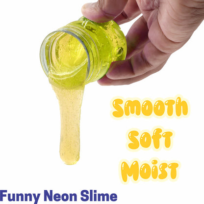 Neon Slime Kit Soft NonToxic For Boy Girls 5+ Age Each 100ml