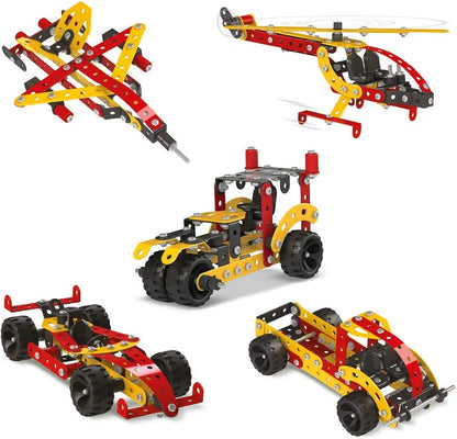 Mechanix Zephyr Metal Senior Set 202 Pieces (Multicolor) Engineering system for Creative kids.