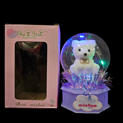 Panda best wishes lighting in a Globe perfect for couple gifting