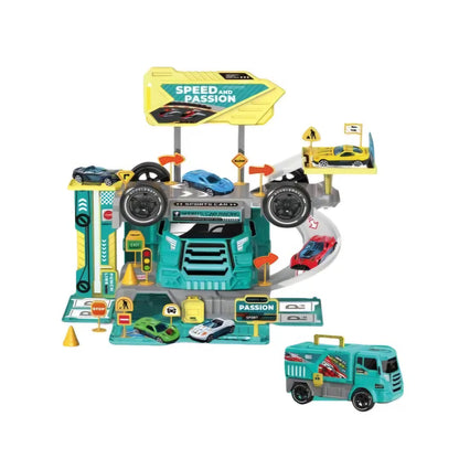 Heavy truck engineering Alloy track assemble with 46pcs construction kit set