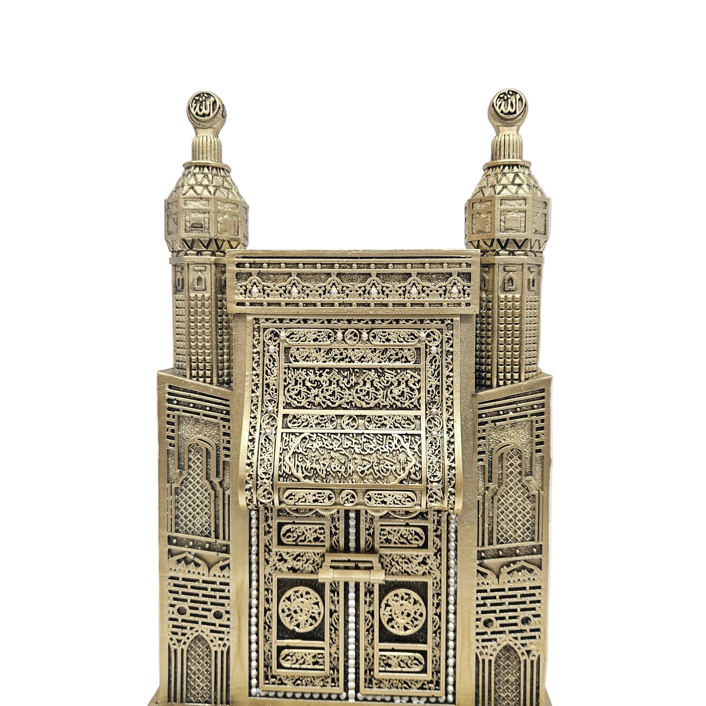 Golden Kaaba gate table decoration, often sold as a meaningful Islamic gift