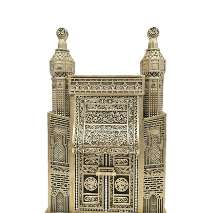 Golden Kaaba gate table decoration, often sold as a meaningful Islamic gift