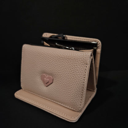 Cute heart puse for women's with multiple cash carry slots & cards holding slots easy to portable pocket wallet for women