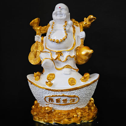 Laughing Buddha Handicraft Home Decorative Showpiece/Feng Shui Idol, Perfect for Bedroom,Office Table Decor,Gifts Item for Home Decorative Showpiece