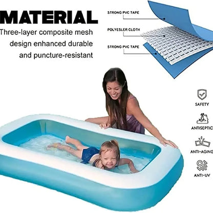Intex wet set rectangular Pool for Kids 1 2 Years above Bath Kiddie Pool for Summer Play Box Pool