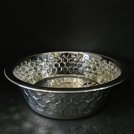 Floral & hexagon Designed Vista Gold Premium Quality stainless Steel food Storage Bowl