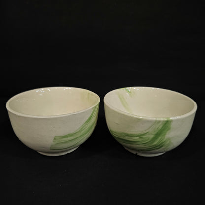 Kanch crackle crumb 2 pieces serving bowl set for Return gifting purpose