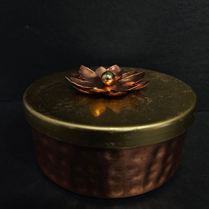 Copper Plating Dry Fruit Container Decorative Serving Bowl