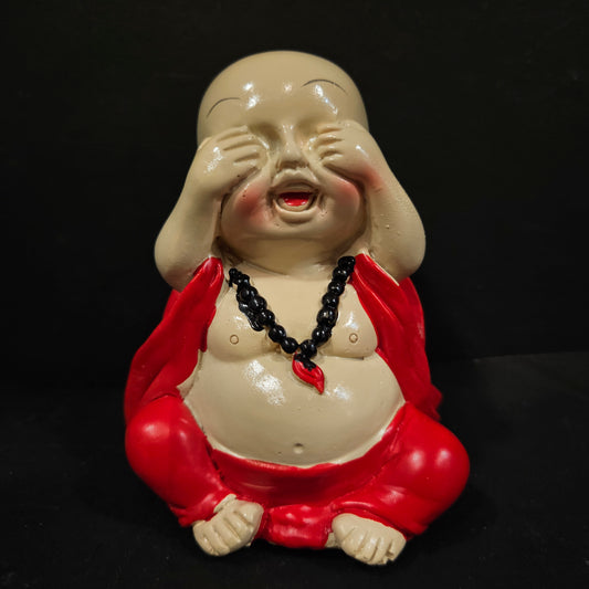 Handcrafted Resin Little Sitting Buddha Showpiece/Idols for Home Decor