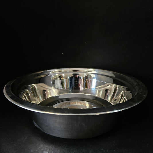 Floral Designed Vista Gold Premium Quality stainless Steel big size food Storage Bowl